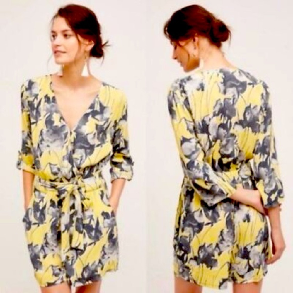 Floral Wrap Dress with Belt